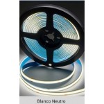 Tira LED 5 mts Flexible 24V 50W COB IP20 Blanco Neutro, Alta Luminosidad